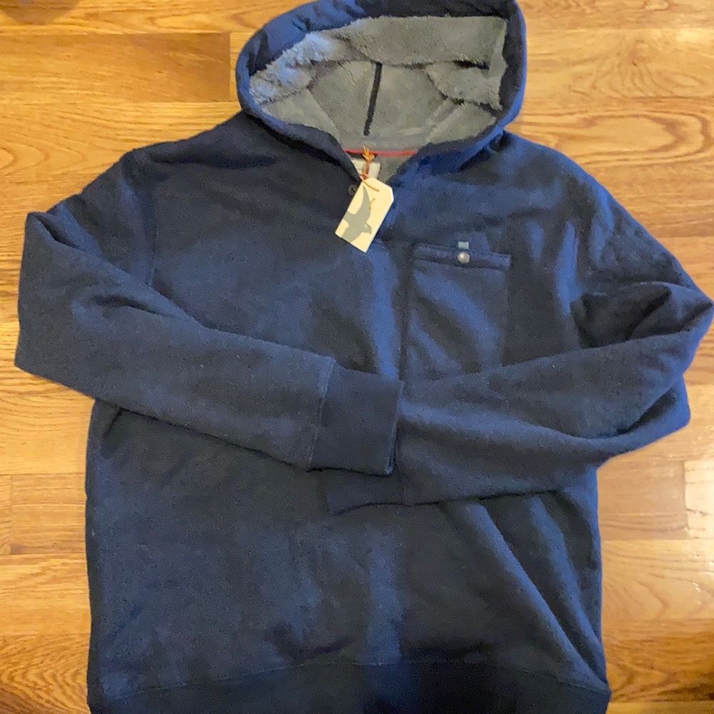 Brand new superfleece hoodie Relwen. Navy color. The coziest hoodie!!!!!
